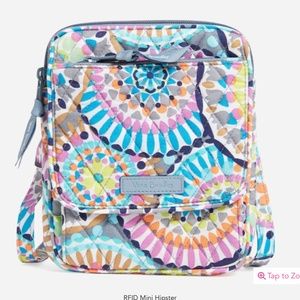 Vera Bradley RFID Mini Hipster in Sunny Medallion Print